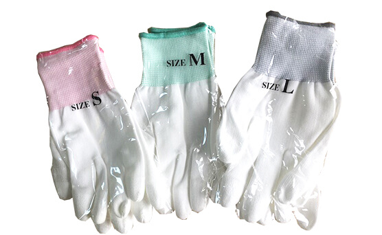 PU coated fingerless gloves